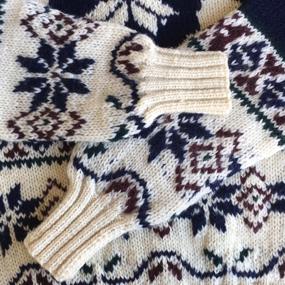 RALPH LAUREN RARE VINTAGE HAND KNIT CLASSIC PULLOVER SWEATER AUTHENTIC/COZY WOOL - Picture 8 of 14